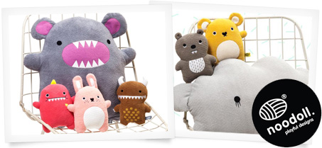 Noodoll kaniner, monster, moln - gosedjur i asiatisk stil