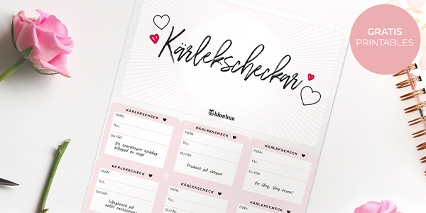 Printables - Kärlekscheckar