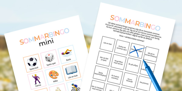 Sommarbingo - Ladda ner och skriv ut!