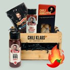 Chili Klaus - Öllåda med chiliprodukter