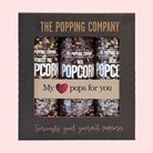 Popcorn set - My Heart Pops For You (3-pack)