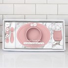 First Food Set - Barnservis i silikon, rosa