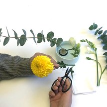 Mini Ikebana blomsterarrangemangskit