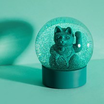 Glitterglob, grön lyckokatt
