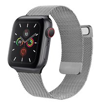 Magnetiskt metallarmband för Apple Watch, Silver