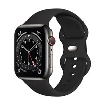 Silikonarmband för Apple Watch, Svart