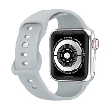 Silikonarmband till Apple Watch, grå
