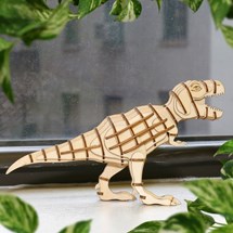 3D-pussel i trä - Dinosaurie