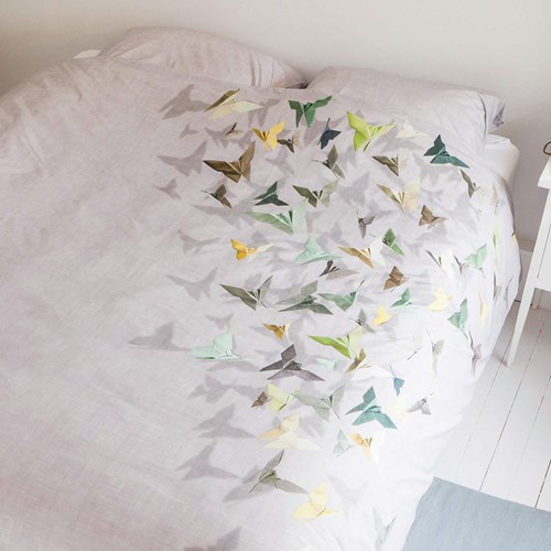 Snurk sängkläder, enkelsäng - Fjärilar
