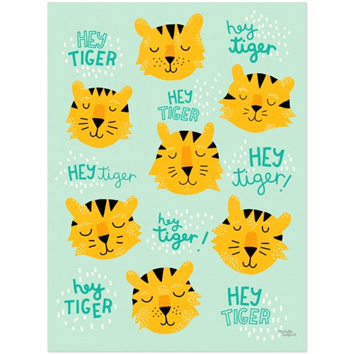 Michelle Carlslund - Poster, Hey Tiger, 50 x 70 cm