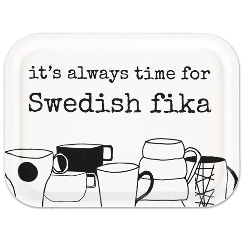 Bricka - Swedish Fika, Vit