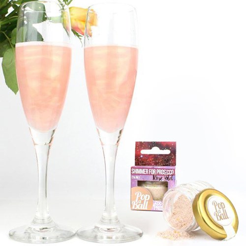 Proseccoglitter - Guld med hallonsmak, Rosa