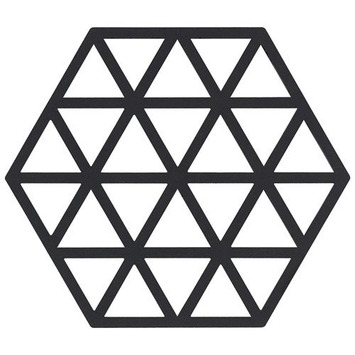 Zone - Grytunderlägg, Hexagon/Triangles liten, Triangles, Svart