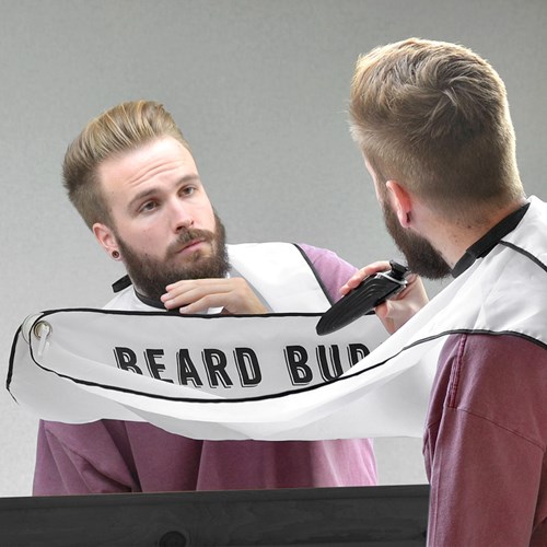 Förkläde för rakning - Beard Buddy, Vit