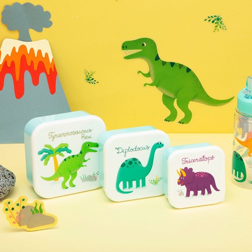 Matlådor - Dinosaurier (3-pack), Multi
