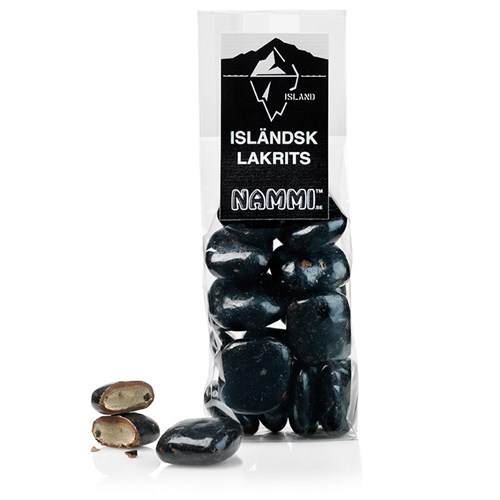 Isländsk lakrits - Bombur Svartar, 140 g