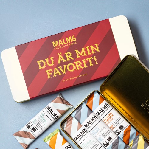 Malmö Chokladfabrik - Ask med choklad, Vit