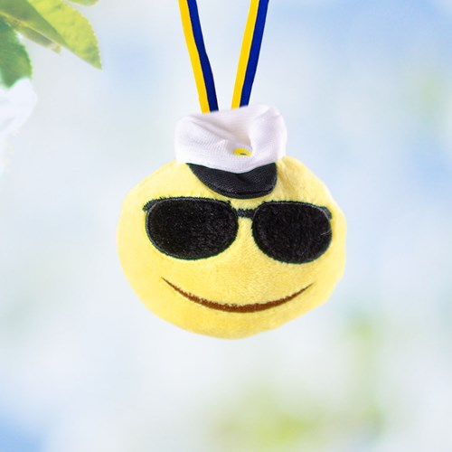 Studentmaskot, hänge - Emoji, Solglasögon