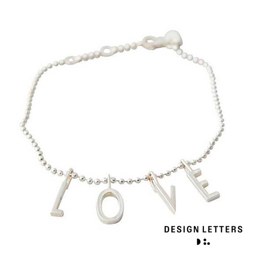 Armband LOVE, Silver - Design Letters, Silver