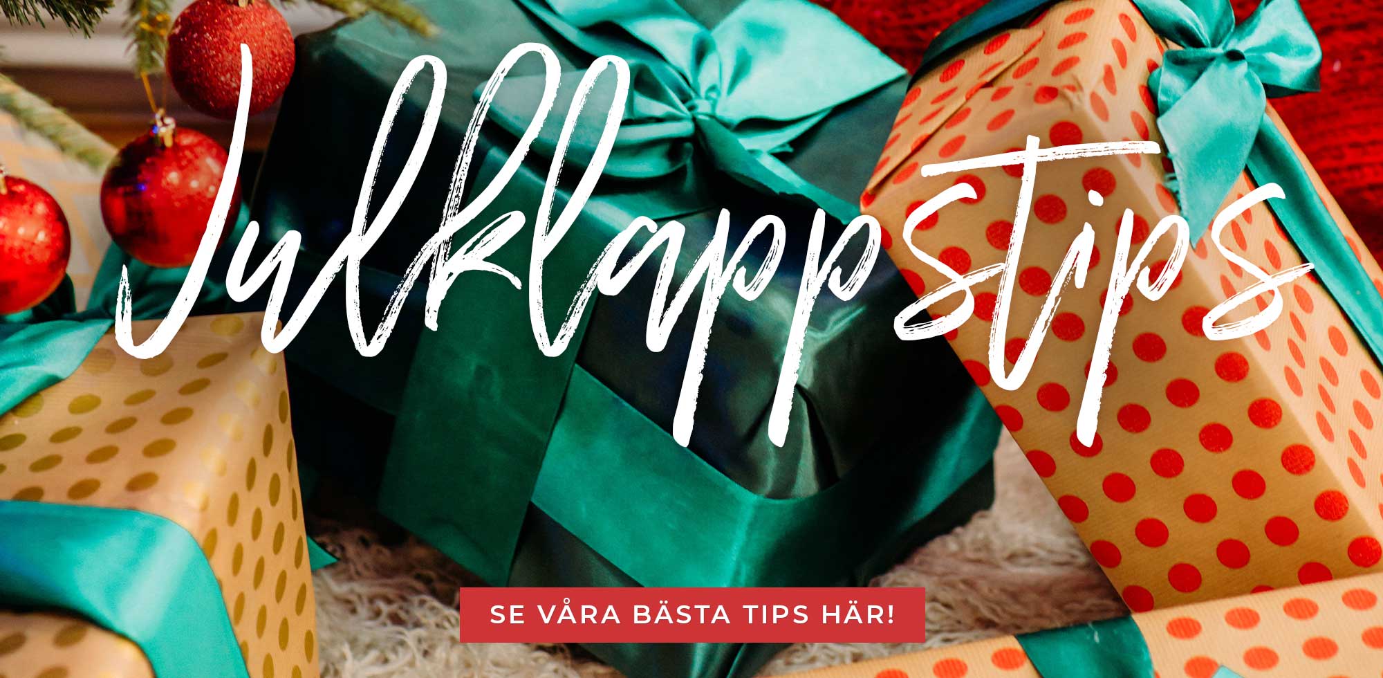 <h3>Hitta de perfekta julklapparna hos oss! 🎁</h3><br /> 
Med förlängt öppet köp till 10 januari och möjlighet att välja julklappsinslagning, hälsningskort och hemleverans i kassan gör vi julen enkel och stressfri. Alla beställningar lagda innan kl. 12 skickas samma vardag, eller på ett senare datum som du själv kan välja. Vårt lager i Malmö är fyllt med produkter som finns redo att skickas direkt – inga restnoteringar, ingen dropshipping, bara snabba leveranser! <br /> <br /> 

<strong><a href="/Julklappstips">Klicka här för att upptäcka våra bästa julklappstips »</a> </strong>